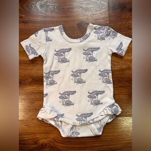 Kate Quinn Lavender Baby Ruffle Body Suit